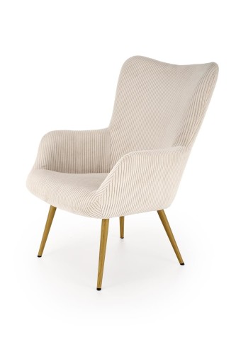 Fotel wypoczynkowy AMARO - kremowy