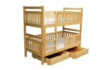 Łóżko piętrowe z materacem WERONA II 80x190 - 703 drewno sosnowe - W.G.M PANKAU 