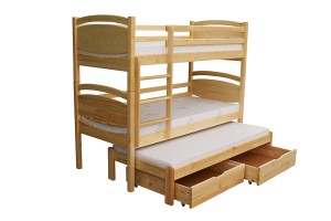 Łóżko piętrowe bez materacy CELESTYN III 80x190 - 709 drewno sosnowe - W.G.M PANKAU