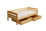 Łóżko z materacem MODEST I 90x200 - 720 drewno sosnowe - W.G.M PANKAU 