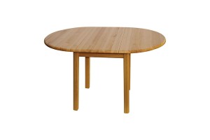 Stół okrągły rozkładany nogi proste ⌀100-130 - 38A drewno sosnowe - W.G.M PANKAU