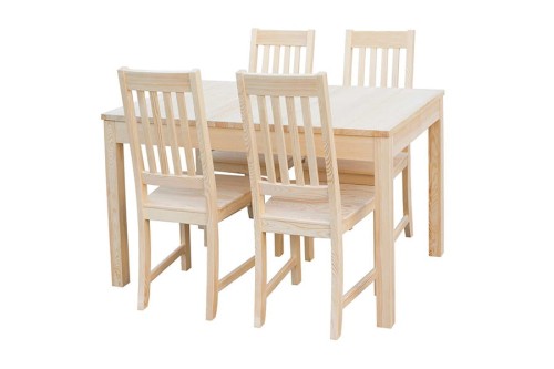 Zestaw KS-12 stół z 6 krzesłami - 264 drewno sosnowe - W.G.M PANKAU
