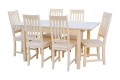 Zestaw KS-12 stół z 6 krzesłami - 264 drewno sosnowe - W.G.M PANKAU