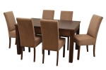 Zestaw stołowy bukowy S-9 - stół 80x120-160 + 6 krzeseł K-48 - W.G.M PANKAU
