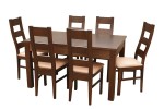 Zestaw stołowy bukowy S-9 - stół 90x160-220 + 6 krzeseł K-46 - W.G.M PANKAU