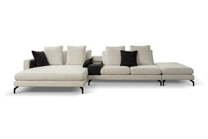 Narożnik modułowy VENICEI Otomana 2,5L-Moduł stolik+barek-2N0-Pufa 112x78 - GKI DESIGN