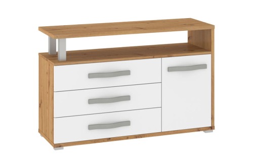 ANGEL - Komoda 1D3S_dąb artisan_biały a.jpg