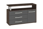 Komoda ANGEL 1D3S - dąb grande-grafit