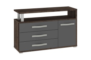 Komoda ANGEL 1D3S - dąb grande-grafit