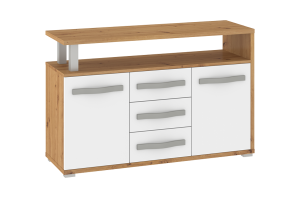 Komoda ANGEL 2D3S - dąb artisan-biały