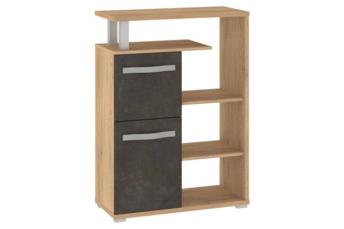 ANGEL - Regał wysoki 2D_dąb cremona_granada brąz.png