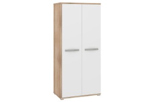 Szafa ANGEL 2D - sonoma jasna-biały połysk