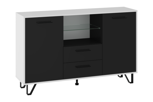 BOSS - Komoda 2D2S_biały_czarny połysk.png