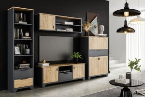 Komoda LARA RTV D2SZ1 - Antracyt