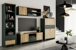 Komoda LARA RTV D2SZ1 - Zielony